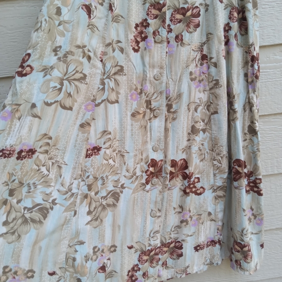 Vintage Floral Skirt Large Sag Harbor - Picture 4 of 5